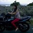 Cantik Wanita Naik Motor Ninja